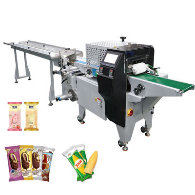 อัตโนมัติ HFFs เครื่องบรรจุระบายระบายแนวราบ เครื่องบรรจุไอศกรีลการค้า WZ-220