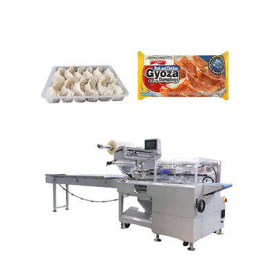 เครื่องบรรจุหมอนอัตโนมัติ ขนาด 120-300 มม ความยาวของบรรจุ 30-150 ถุง/นาที ความเร็วและ 220V 50HZ พลังงานไฟฟ้าสําหรับบรรจุอาหารโรงเบเกอรี่